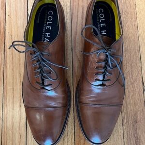 Cole Haan Men's Brown Leather Oxford Shoes